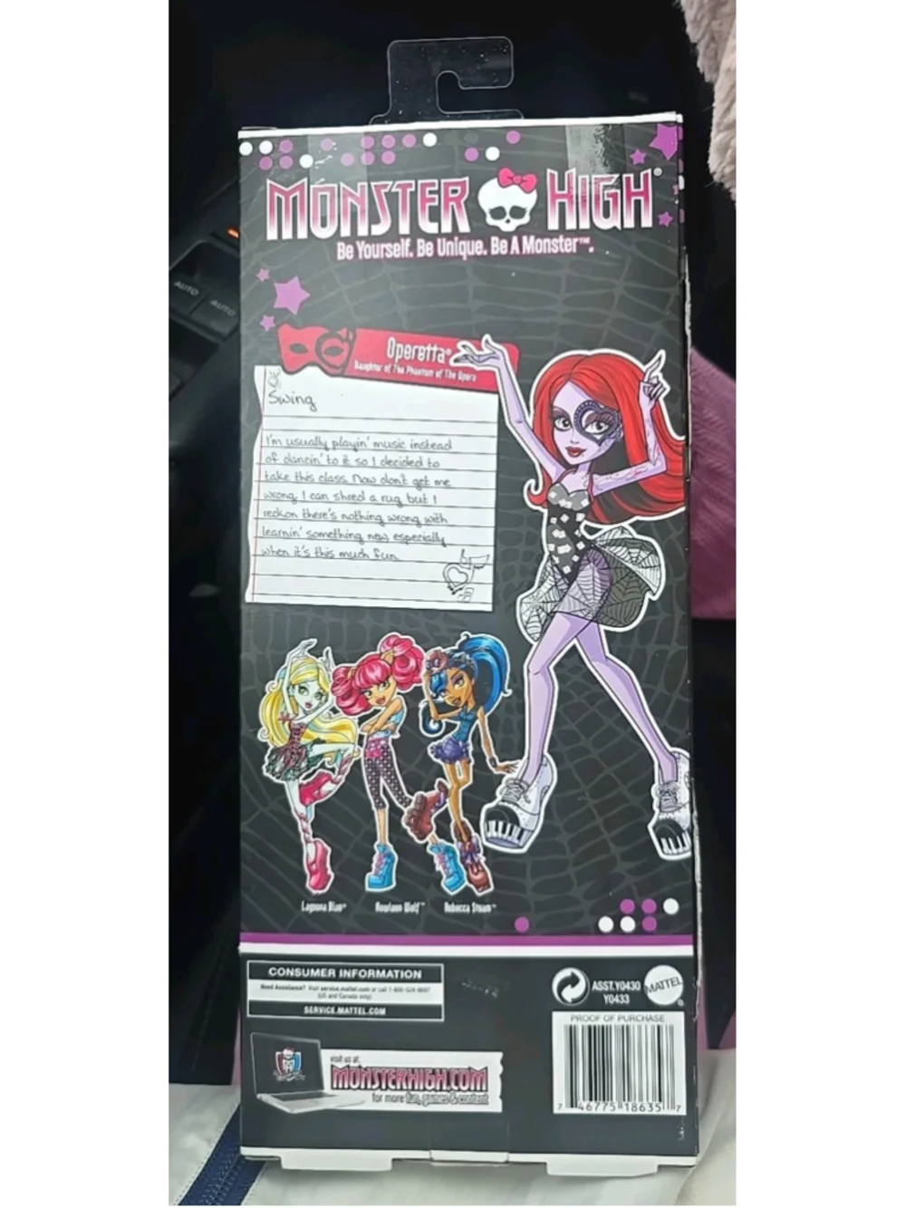 Monster High Operetta swing Dance Class Doll Brand New unopened Factory Sealed